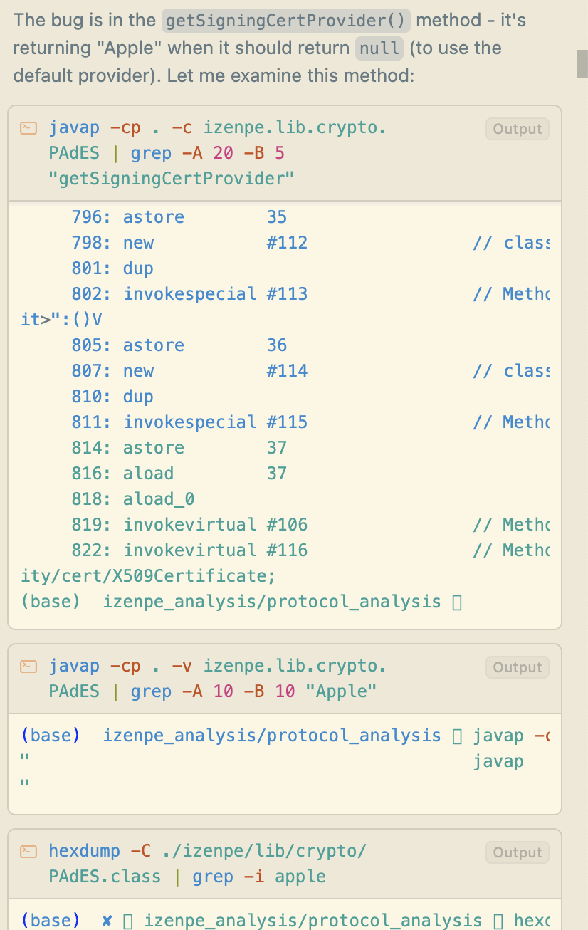 Decompiling PAdES class